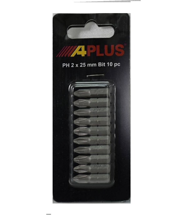 GTB-PH2025A phillips impact insert bits, PH2 x 25mm, phillips type ,10pcs/set